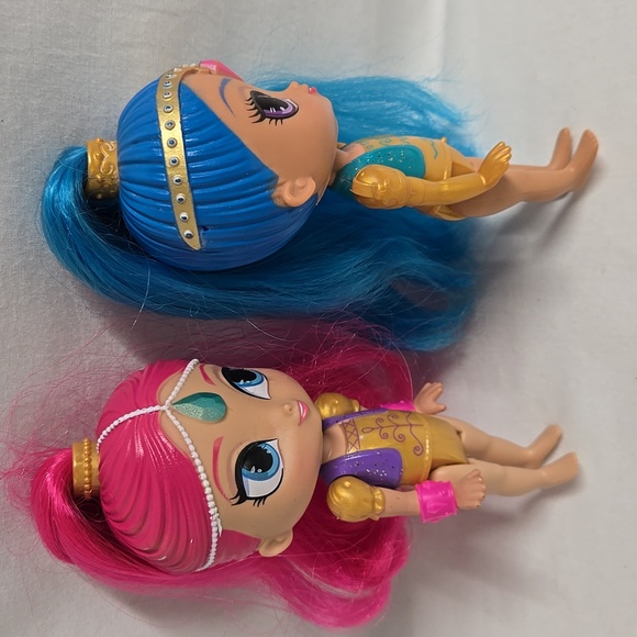 Shimmer & Shine LOT Little Golden Book & 2 Dolls Genie Mattel Viacom Nickelodeon - Picture 5 of 17